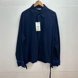 Zara Navy Blue Men's Shirt